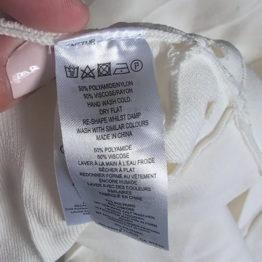 French Connection White Sleeveless Cutout Fit-and-Flare 'kai' 12 - Picture 11 of 11